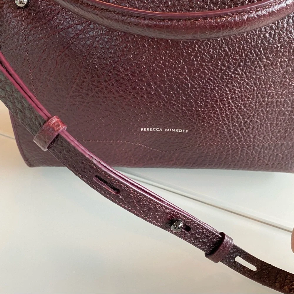 NWT Rebecca Minkoff Currant Leather Satchel/Crossbody Bag - Picture 13 of 16